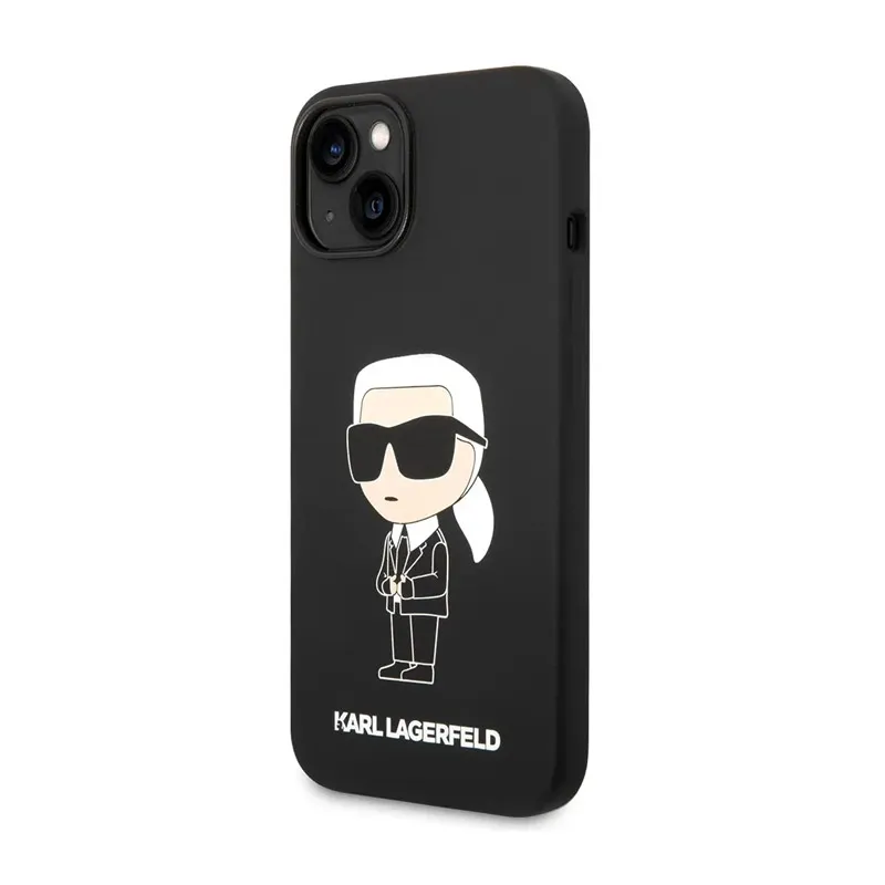 Maska za iPhone 15 Plus Karl Lagerfeld Hc Silicone NFT Ikonik crna