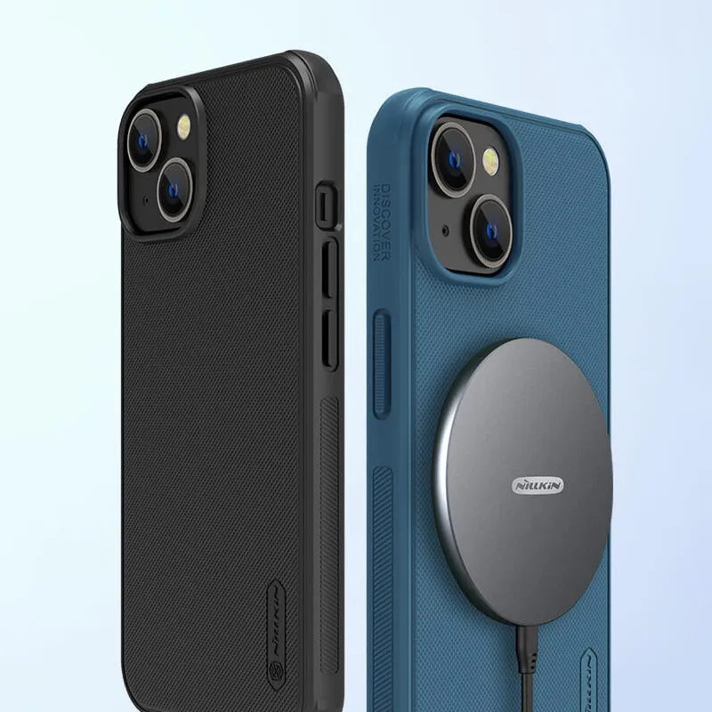 Maska za iPhone 15 Plus Nillkin Super Frosted Shield Pro Magnetic zelena