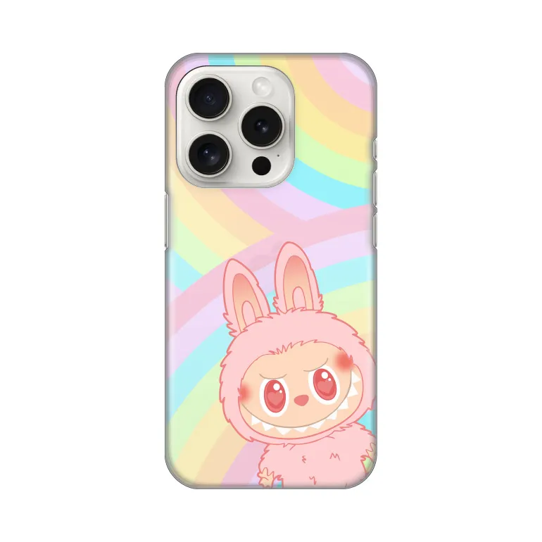 Maska za iPhone 15 Pro 6.1 La Bubu Rainbow Silikonska Print Skin