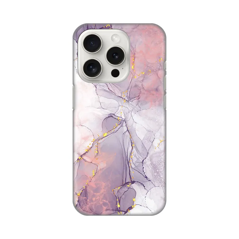 Maska za iPhone 15 Pro 6.1 Silikonska Print Pink Marble
