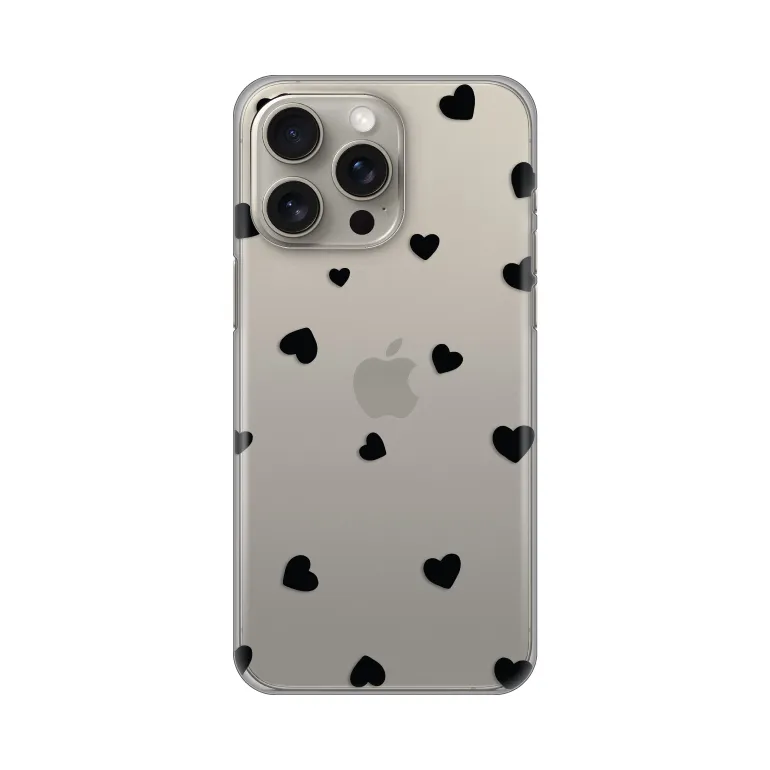 Maska za iPhone 15 Pro Max 6.7 Hearts Silikonska Print Skin