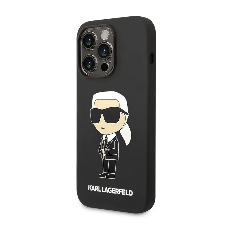 Maska za iPhone 15 Pro Max Karl Lagerfeld Hc Silicone NFT Ikonik crna