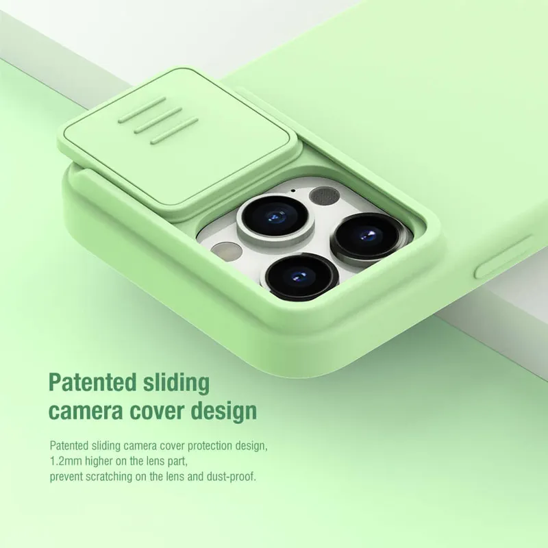 Maska za iPhone 15 Pro Max Nillkin CamShield Silky Magnetic crna