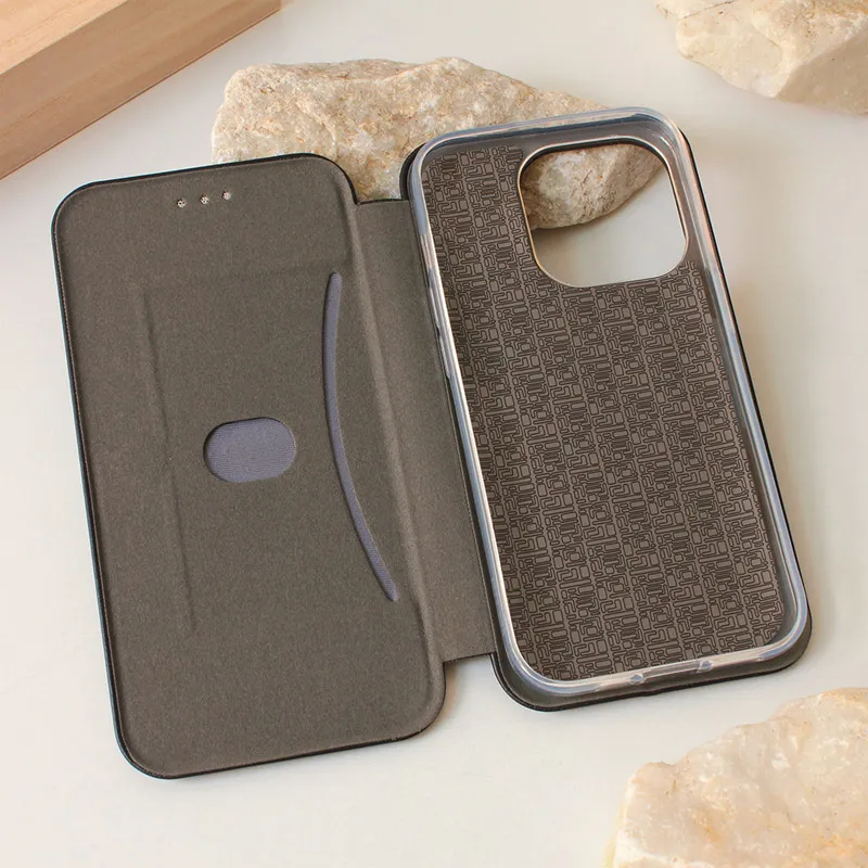Maska za iPhone 15 Pro na preklop Teracell Flip Premium crna