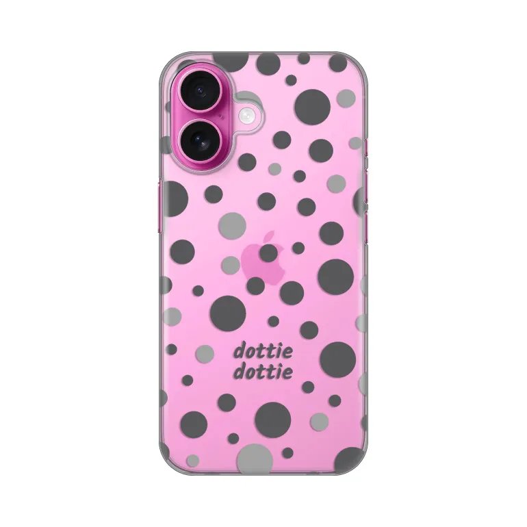 Maska za iPhone 16 6.1 Dottie Dottie Gray Silikonska Print Skin