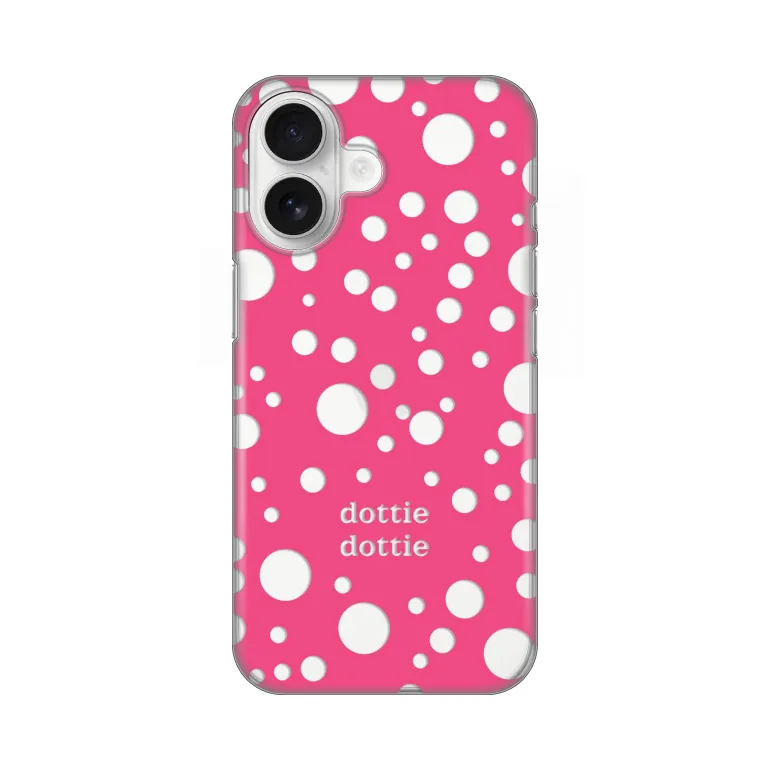 Maska za iPhone 16 6.1 Dottie Dottie Silikonska Print Skin Pink