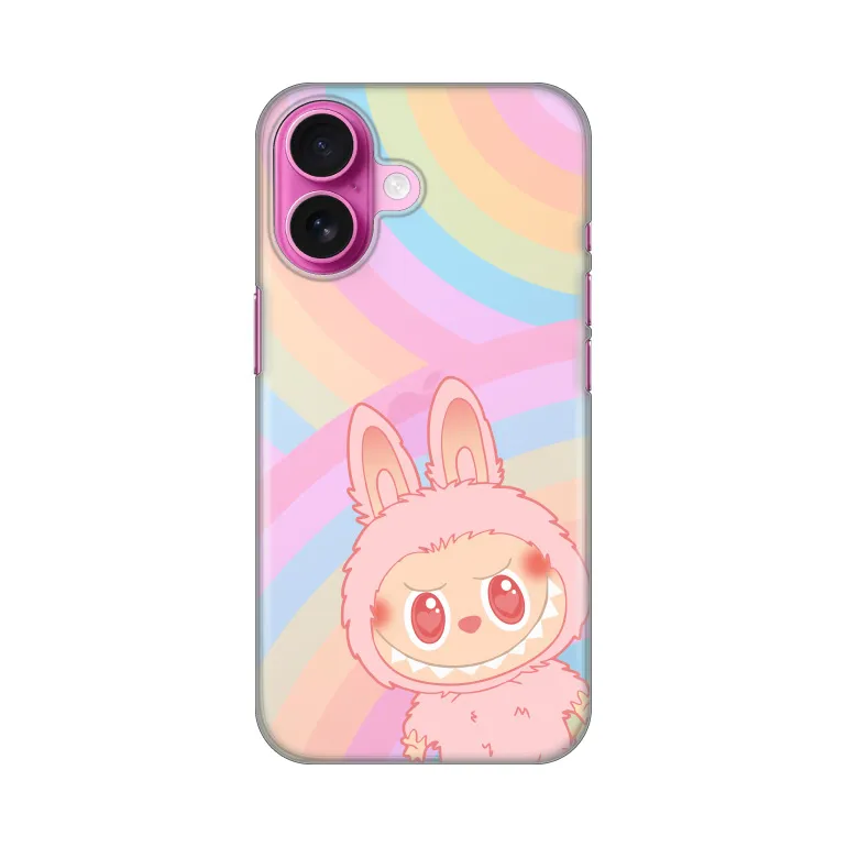 Maska za iPhone 16 6.1 La Bubu Rainbow Silikonska Print Skin