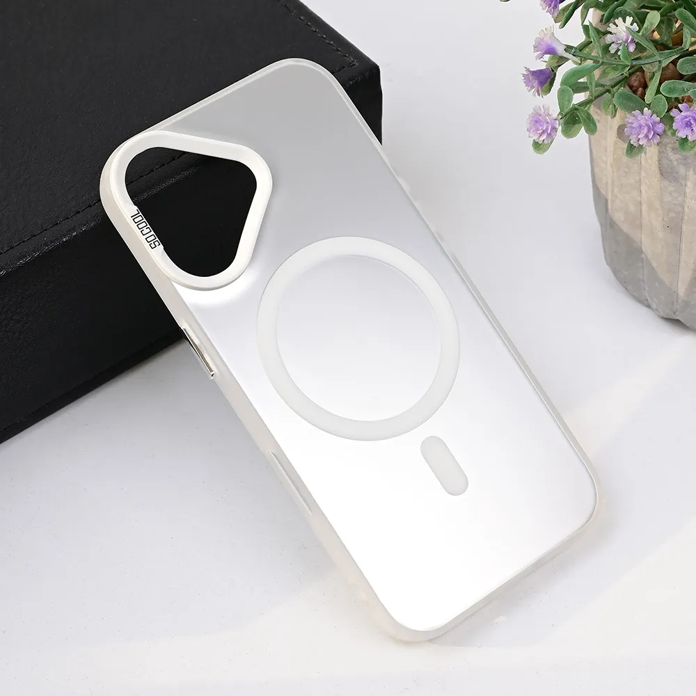 Maska za iPhone 16 6.1 Magsafe Clear srebrna