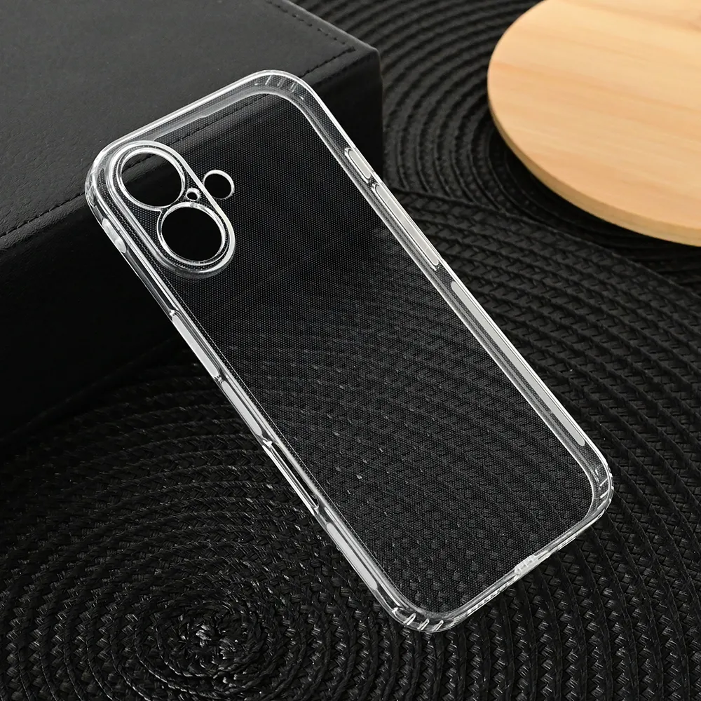Maska za iPhone 16 6.1 transparent silikonska Ultra Thin with pluggy