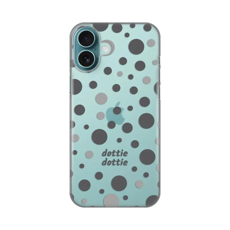 Maska za iPhone 16 Plus 6.7 Dottie Dottie Gray Silikonska Print Skin