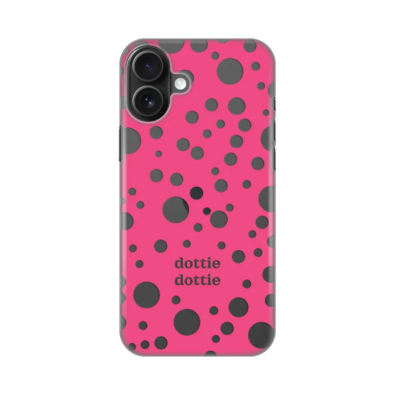 Maska za iPhone 16 Plus 6.7 Dottie Dottie Silikonska Print Skin Pink