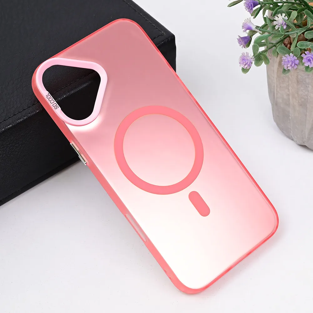 Maska za iPhone 16 Plus 6.7 Magsafe Clear roze