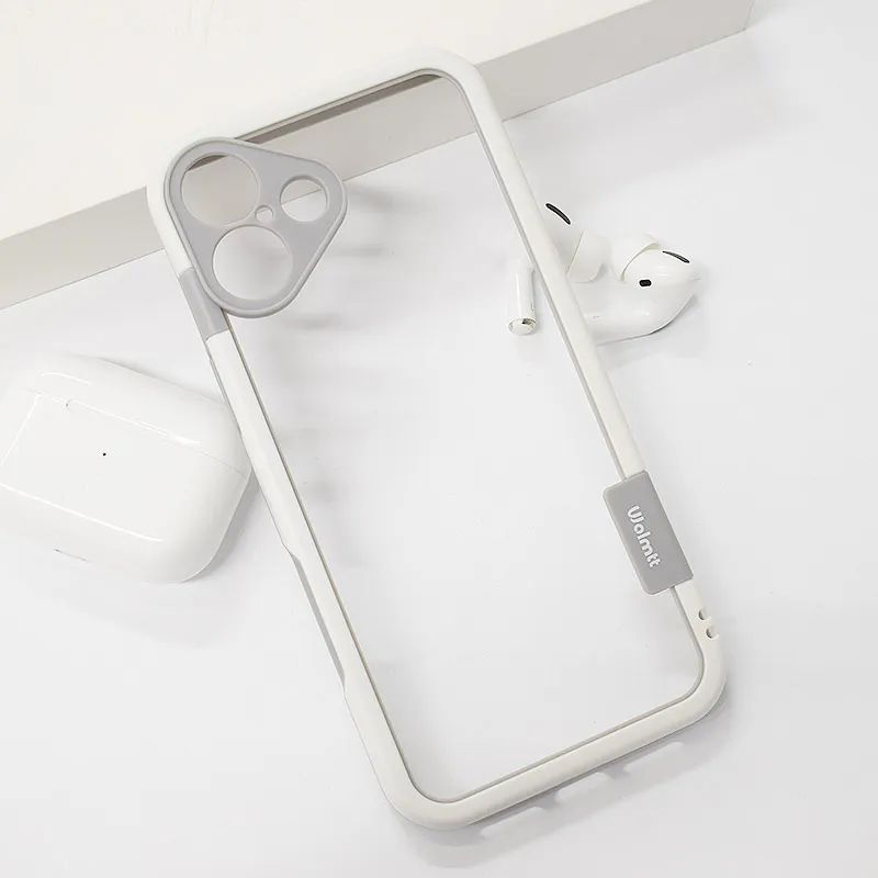 Maska za iPhone 16 Plus Wolmtt bumper bela