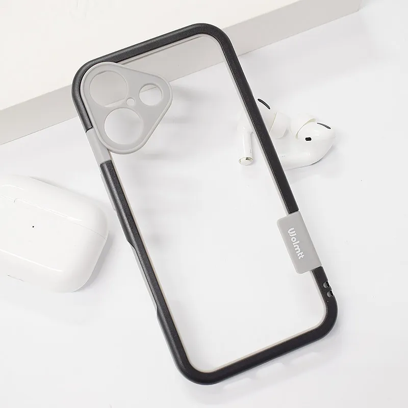 Maska za iPhone 16 Plus Wolmtt bumper crna