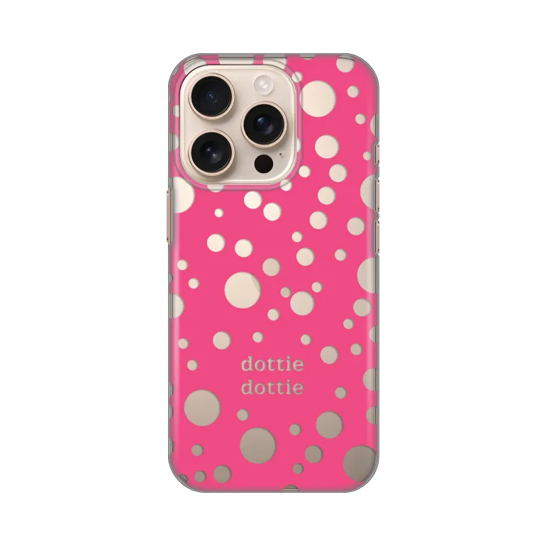 Maska za iPhone 16 Pro 6.3 Dottie Dottie Silikonska Print Skin Pink