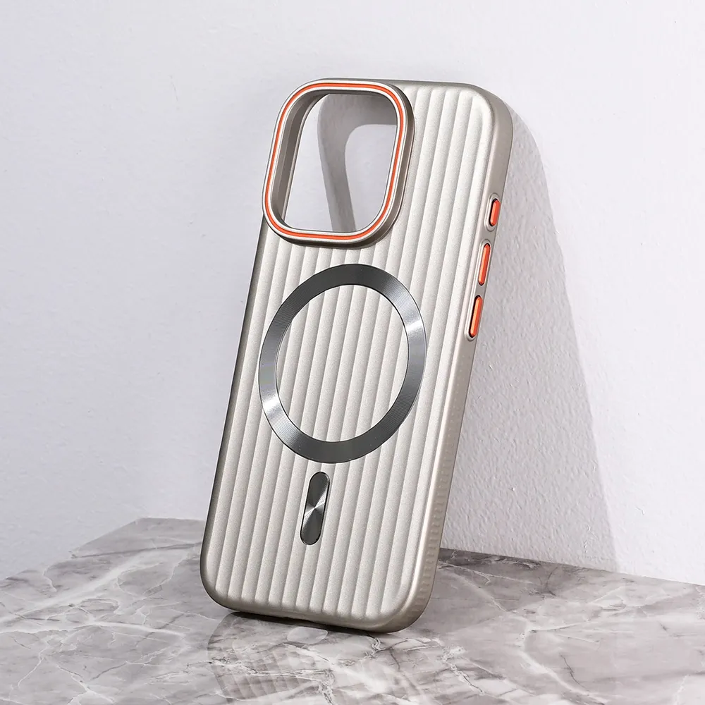 Maska za iPhone 16 Pro 6.3 Magsafe Stripe siva