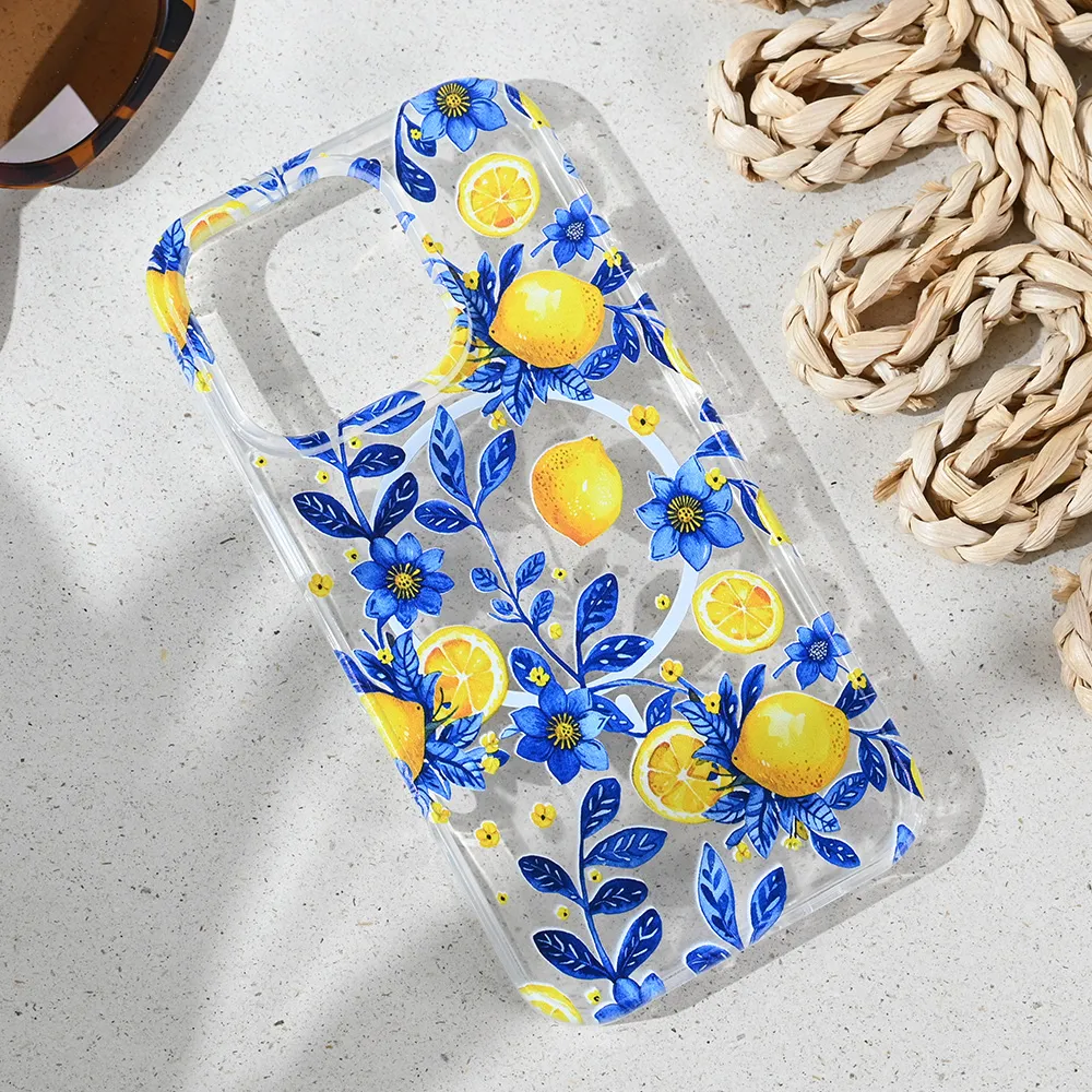 Maska za iPhone 16 Pro 6.3 Mediteran Lemon Print Magsafe