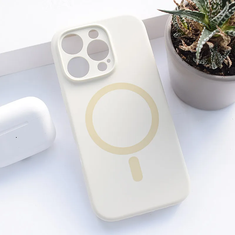 Maska za iPhone 16 Pro krem Mag Case PureTone