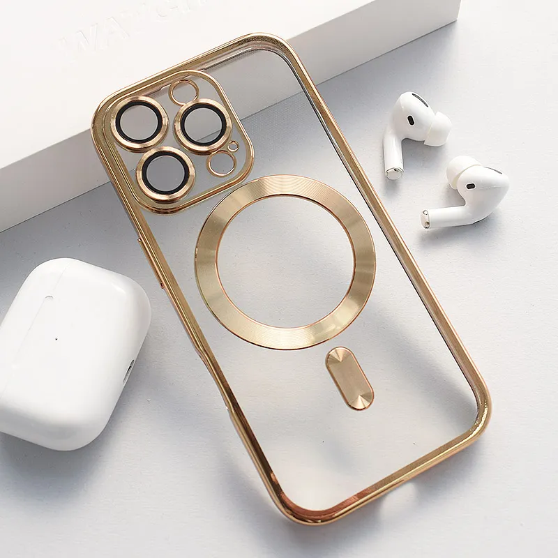 Maska za iPhone 16 Pro Mag Case Electro zlatna