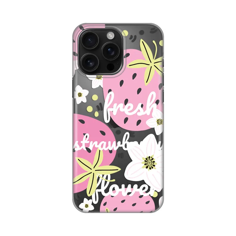 Maska za iPhone 16 Pro Max 6.9 Fresh Silikonska Print Skin Pink