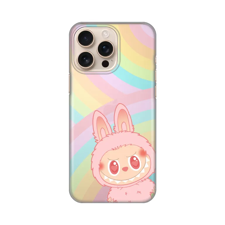 Maska za iPhone 16 Pro Max 6.9 La Bubu Rainbow Silikonska Print Skin