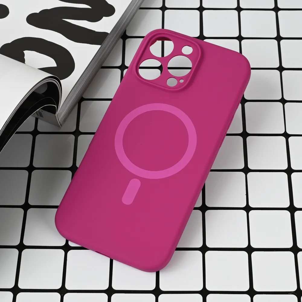 Maska za iPhone 16 Pro Max 6.9 Magsafe Pure color tamno pink