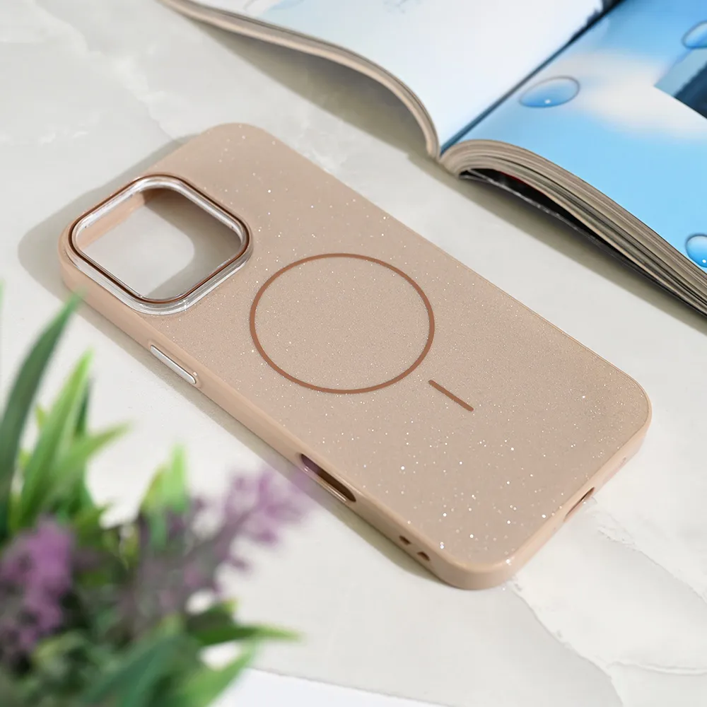 Maska za iPhone 16 Pro Max 6.9 Magsafe Sparkle Dust zlatna