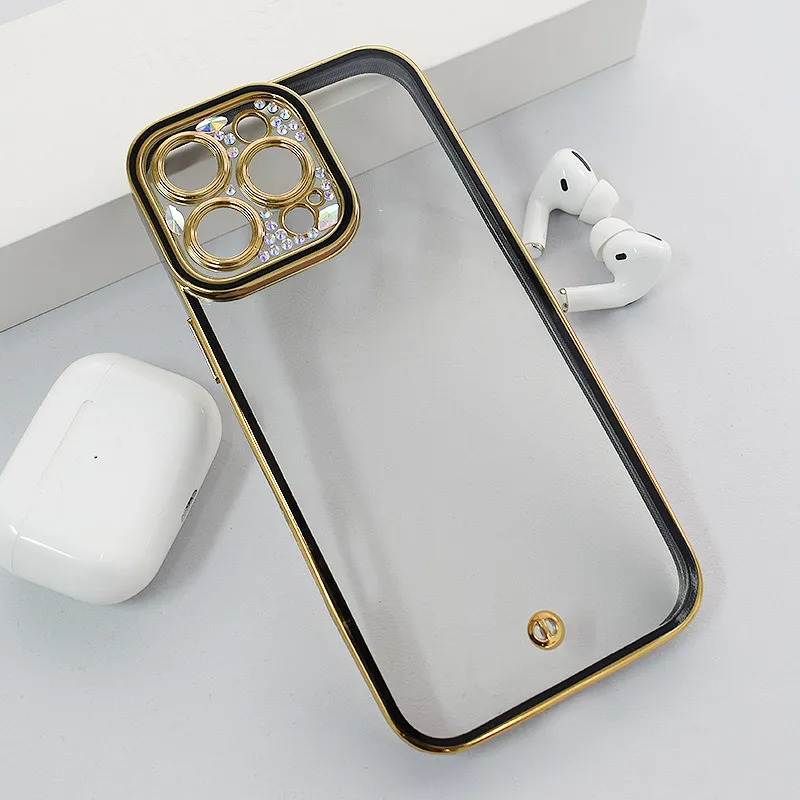 Maska za iPhone 16 Pro Max Luxury Crystal Clear crna