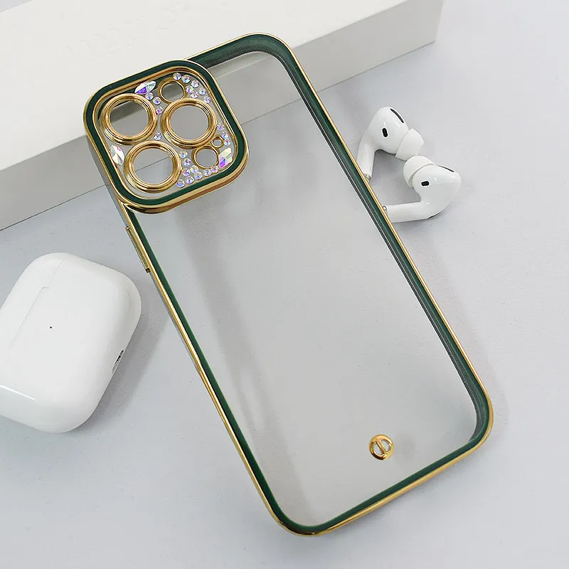 Maska za iPhone 16 Pro Max Luxury Crystal Clear zelena