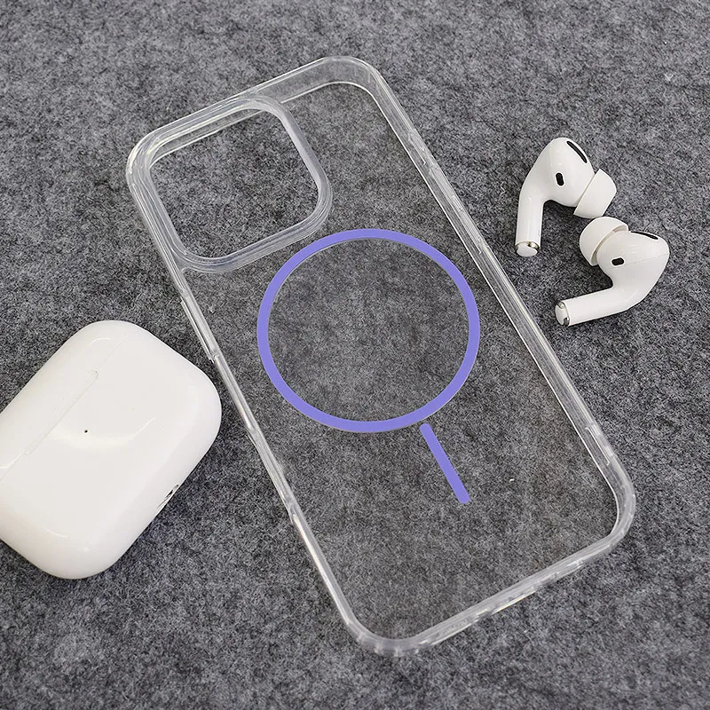 Maska za iPhone 16 Pro Max Mag Case Clear Slim ljubičasta