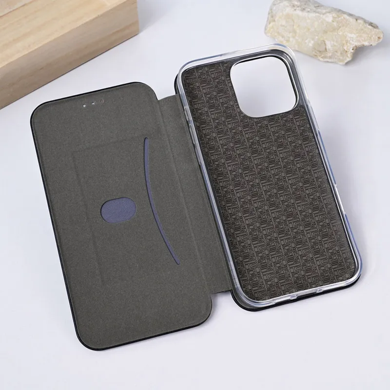 Maska za iPhone 16 Pro Max na preklop Teracell Flip Premium crna
