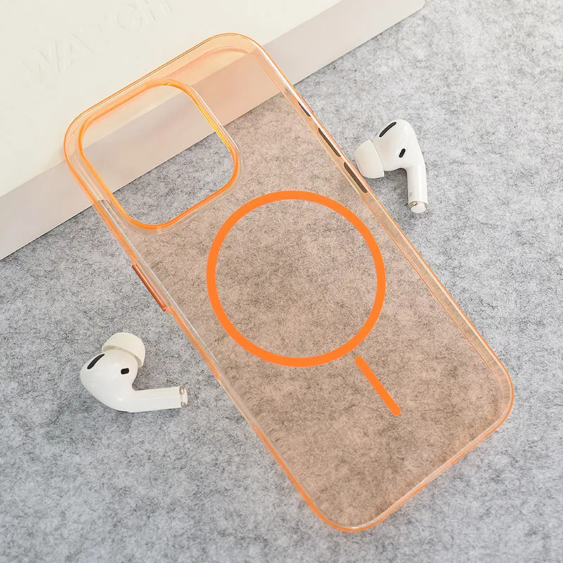 Maska za iPhone 16 Pro Max narandžasto Mag Case Neon