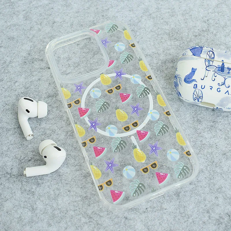 Maska za iPhone 16 Pro Sunny Paradise Mag Case Nanobit Print