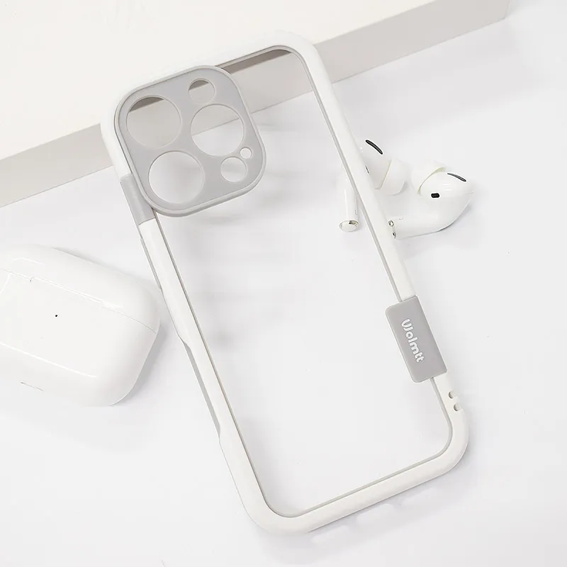 Maska za iPhone 16 Pro Wolmtt bumper bela