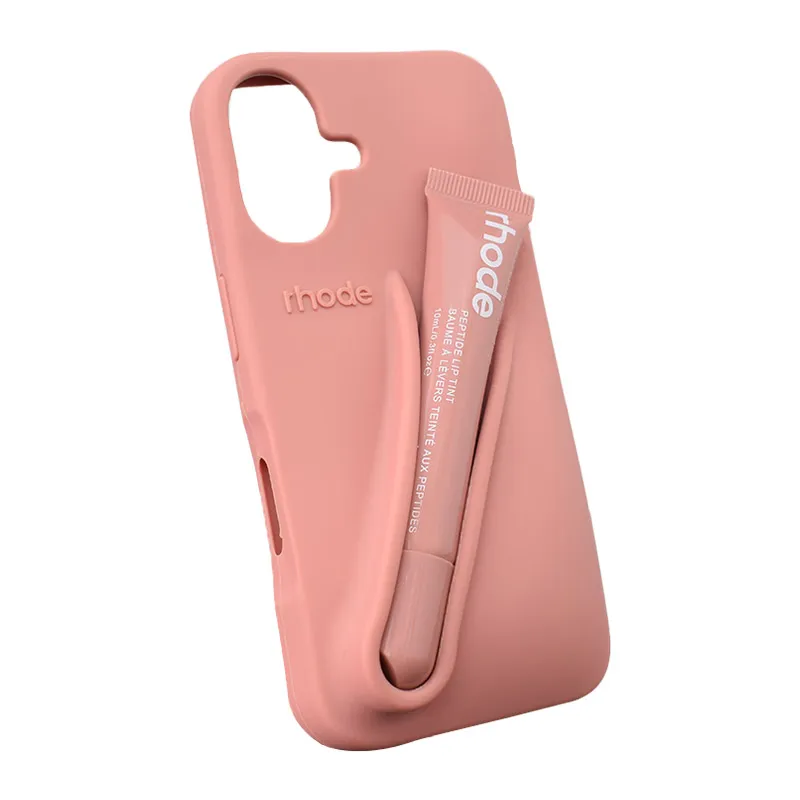 Maska za iPhone 16 toast Rhode LIP CASE + LIP TINT