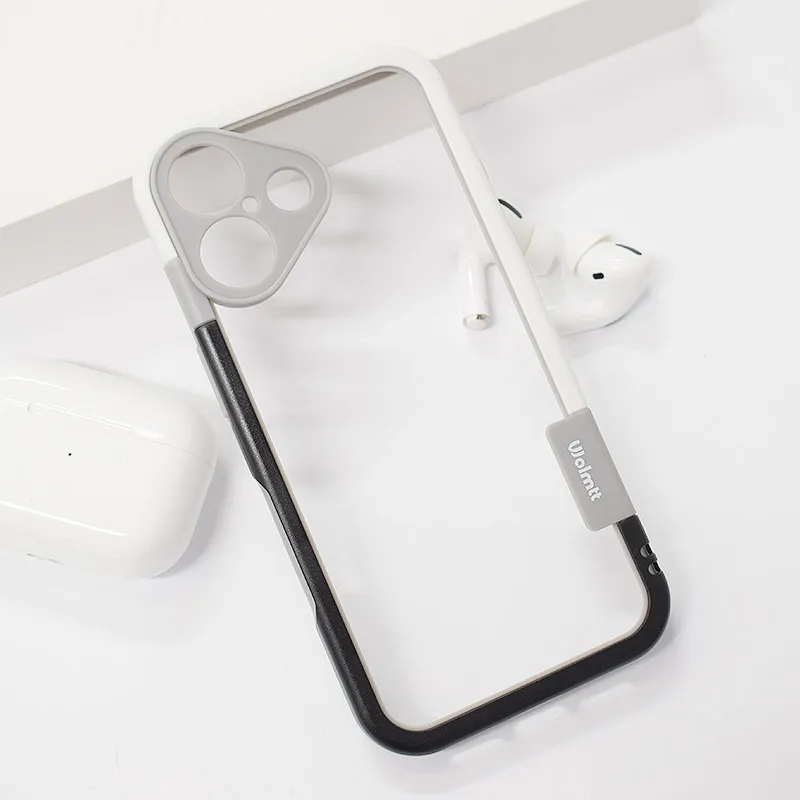 Maska za iPhone 16 Wolmtt bumper siva