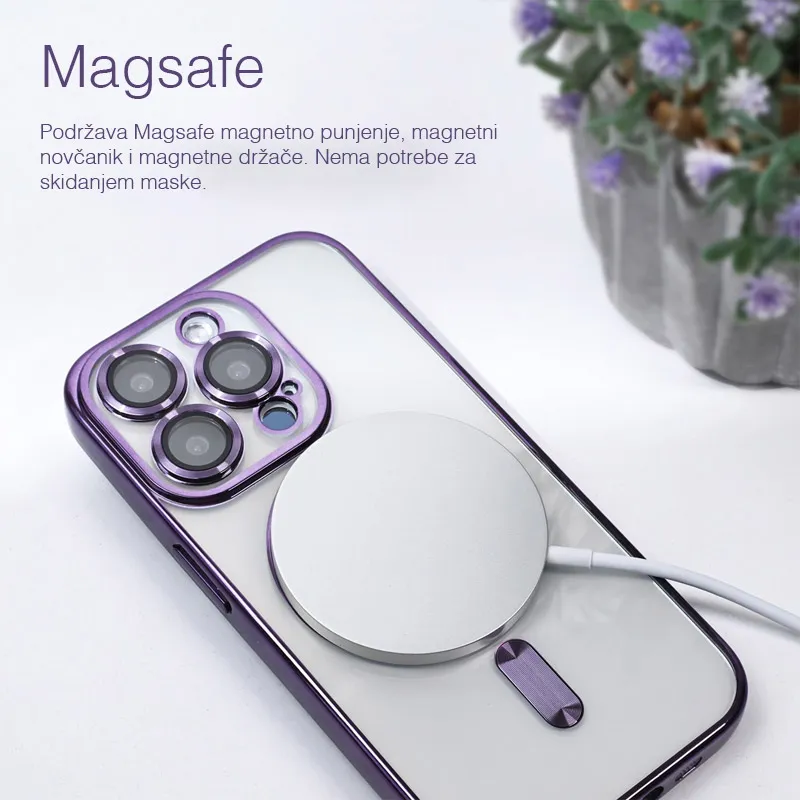 Maska za iPhone 16e Mag Case Electro crna
