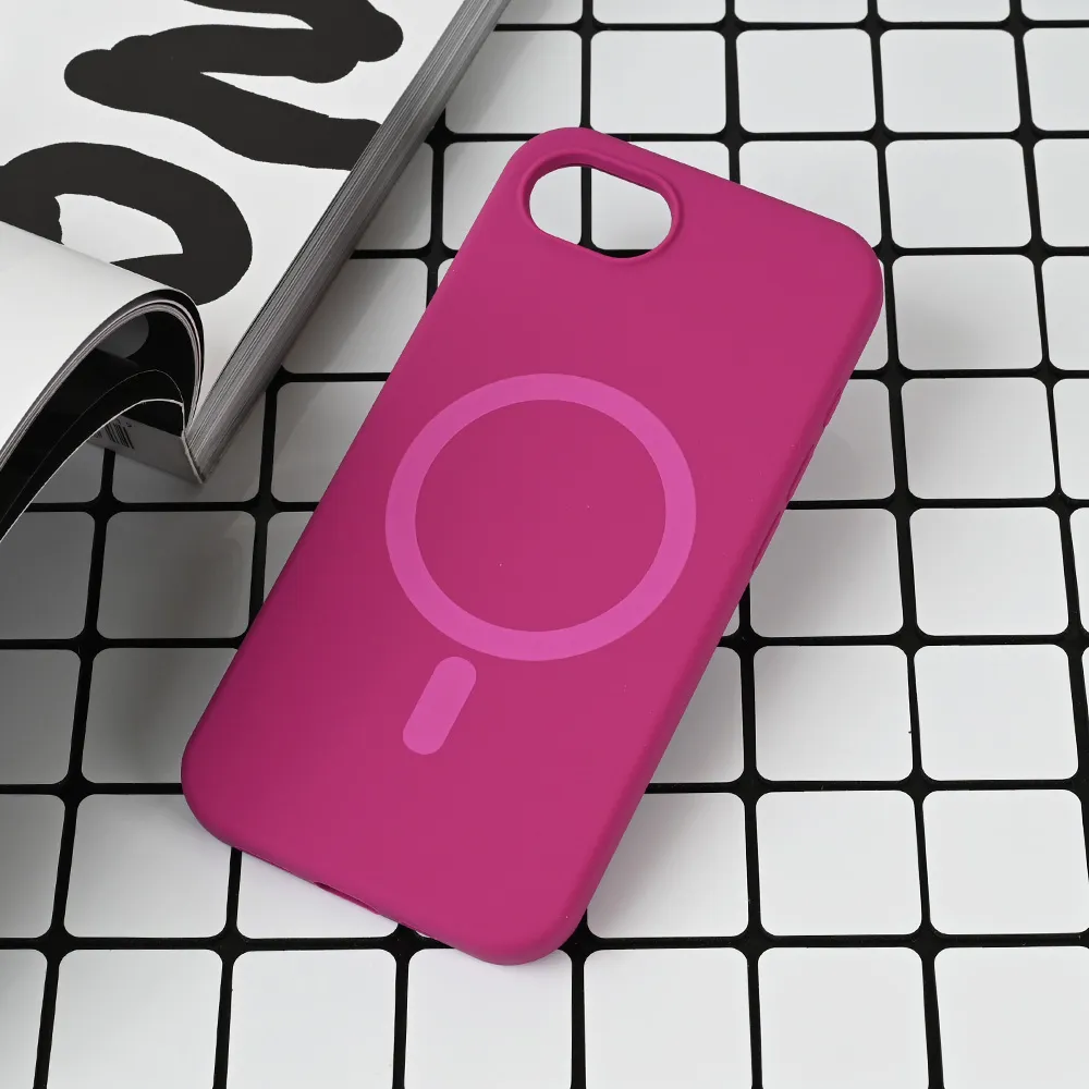 Maska za iPhone 16e Magsafe Pure color tamno pink