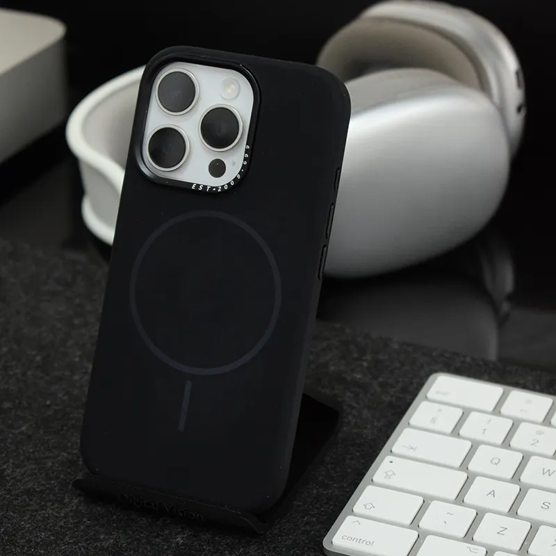 Maska za iPhone 16e midnight black Mag Case Nanobit Pure