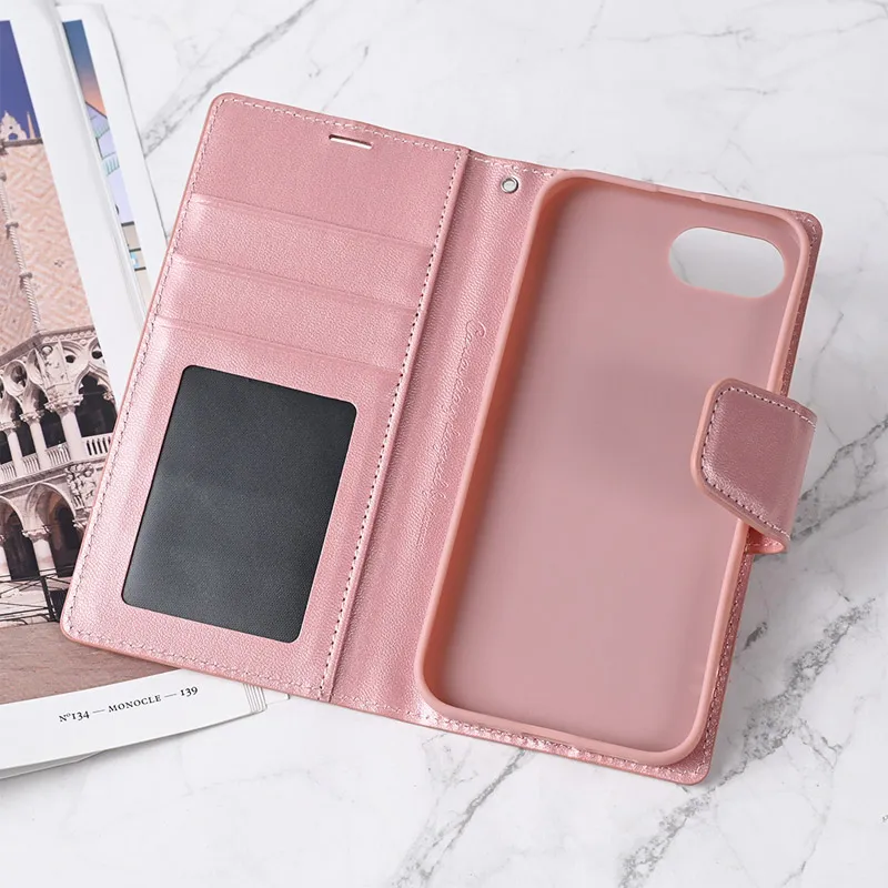 Maska za iPhone 16e na preklop Hanman Mill roze