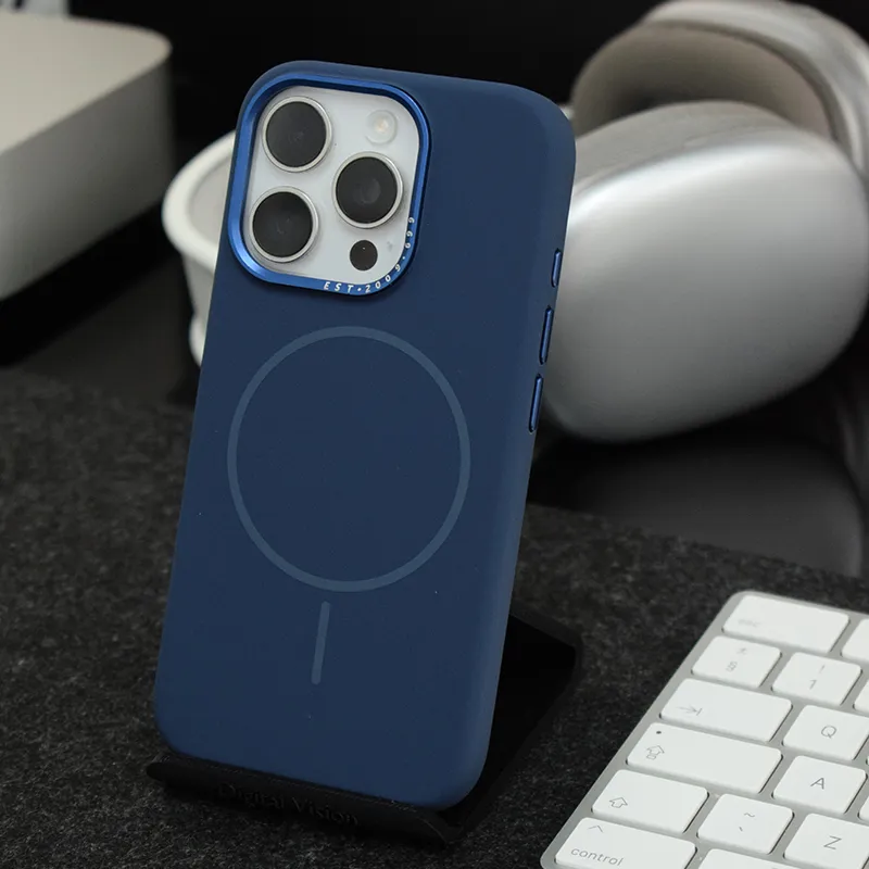 Maska za iPhone 16e navy blue Mag Case Nanobit Pure