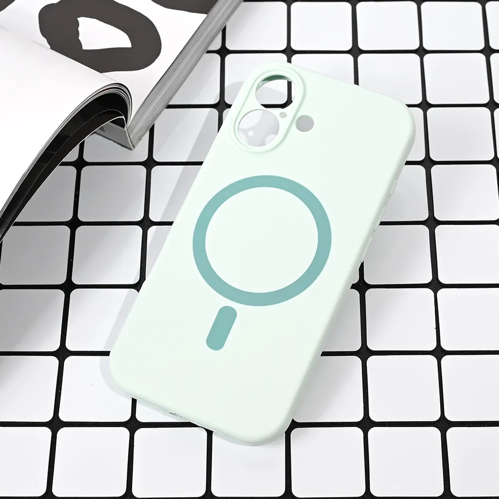 Maska za iPhone 17 6.3 mint Magsafe Pure color