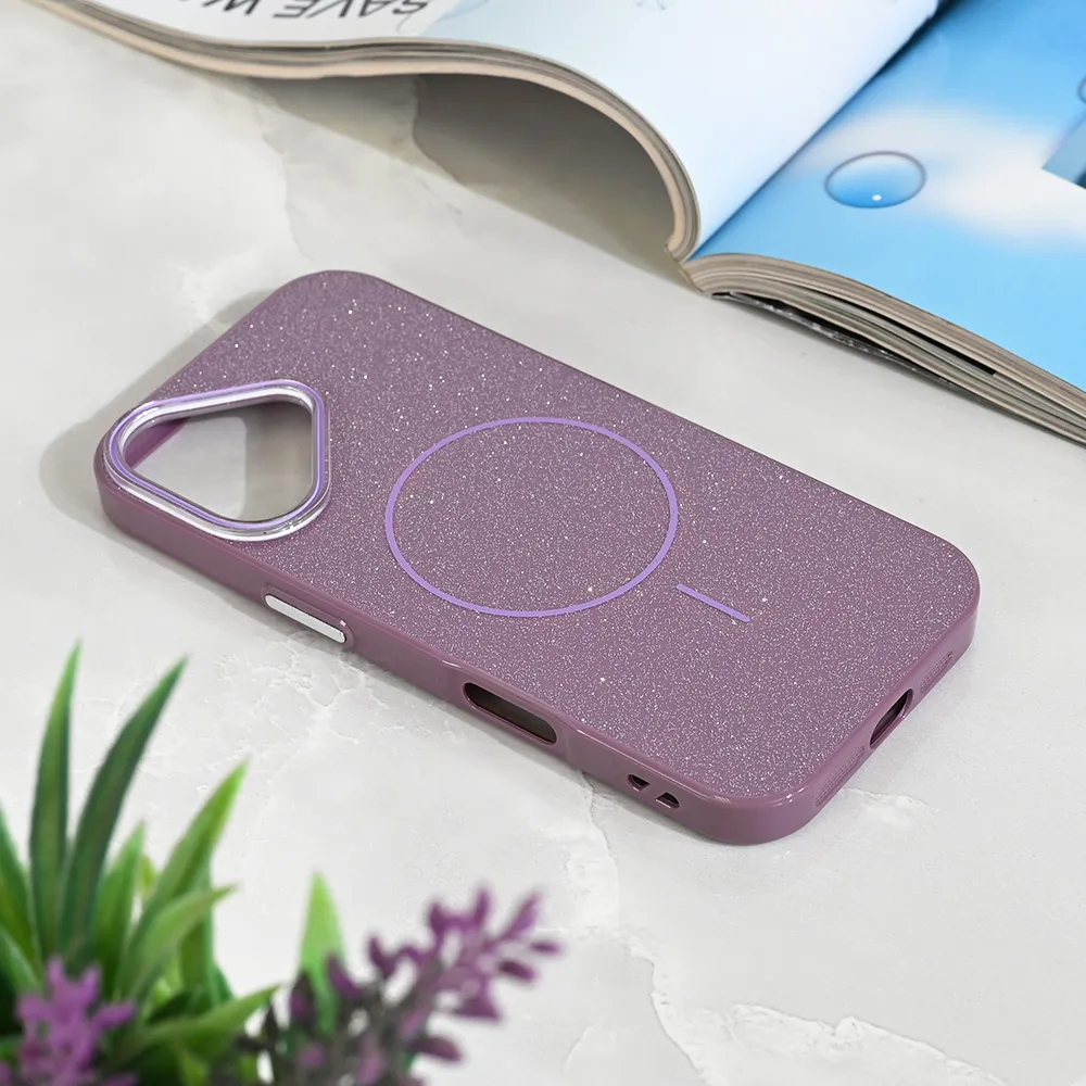 Maska za iPhone 17 6.3 Magsafe Sparkle Dust ljubičasta