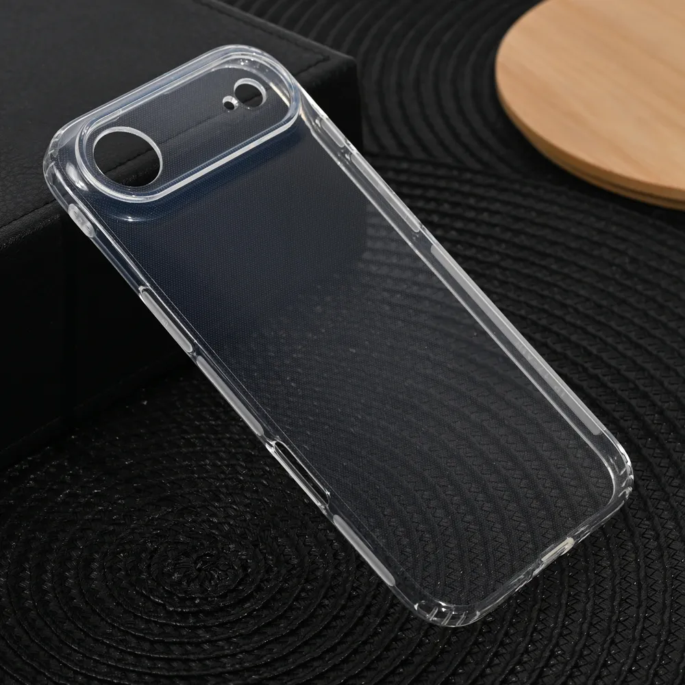 Maska za iPhone 17 Air 6.6 transparent silikonska Ultra Thin with pluggy
