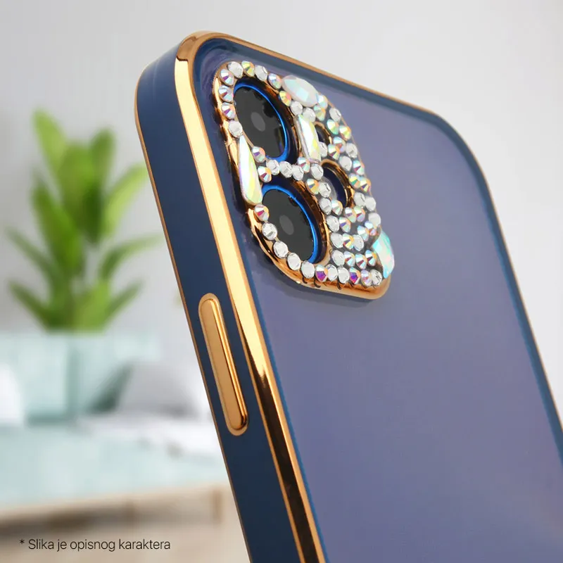 Maska za iPhone 17 Pro Luxury Crystal Clear/ roze