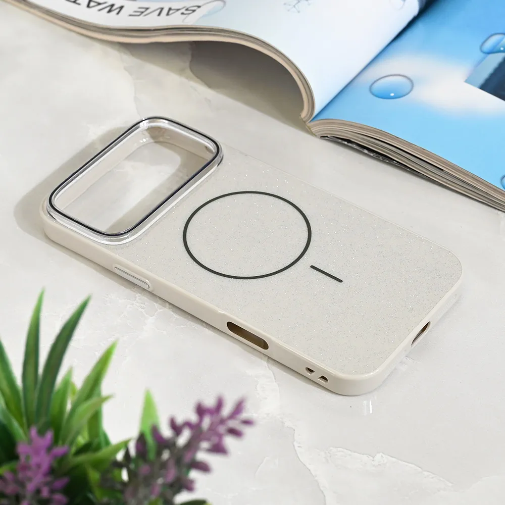 Maska za iPhone 17 Pro Max 6.9 Magsafe Sparkle Dust srebrna