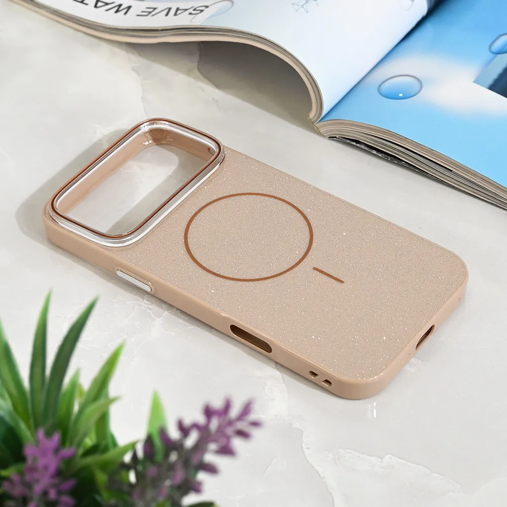Maska za iPhone 17 Pro Max 6.9 Magsafe Sparkle Dust zlatna