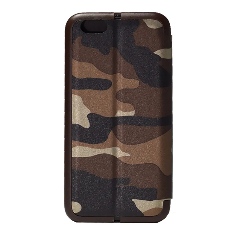 Maska za iPhone 6 braon na preklop Army flip cover
