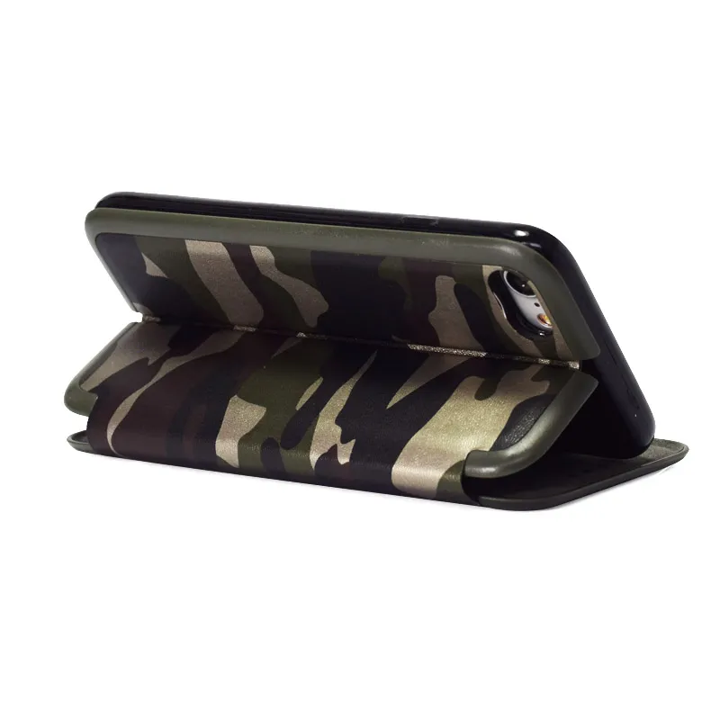 Maska za iPhone 6 Plus na preklop Army flip cover zelena