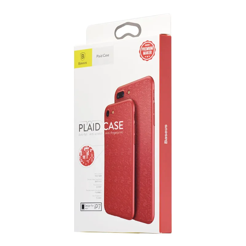 Maska za iPhone 7 Plus/ 8 Plus Baseus Plaid crvena